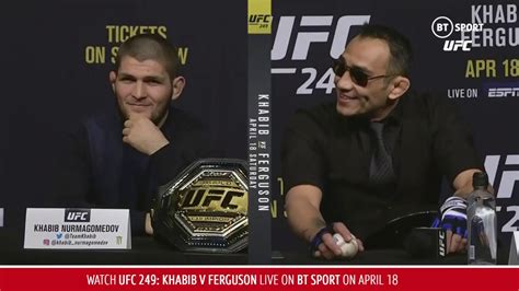 tony ferguson|Full UFC 249 press conference with Khabib Nurmagomedov and Tony Ferguson.